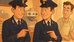 Barzelletta: Due carabinieri vanno a prendere un caffè