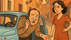 Barzelletta: si incastra le dita in auto